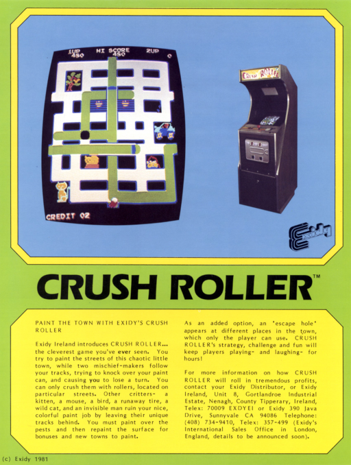 Crush Roller (Kural Samno) Arcade Game Cover